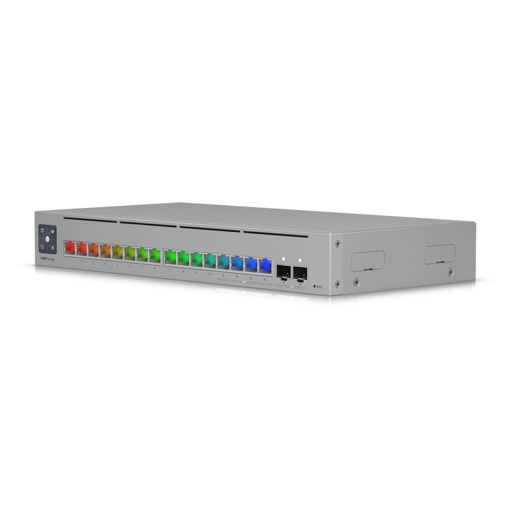 Ubiquiti UniFi Pro Max 16-Port 2.5GbE Layer 3 Managed Switch with Etherlighting