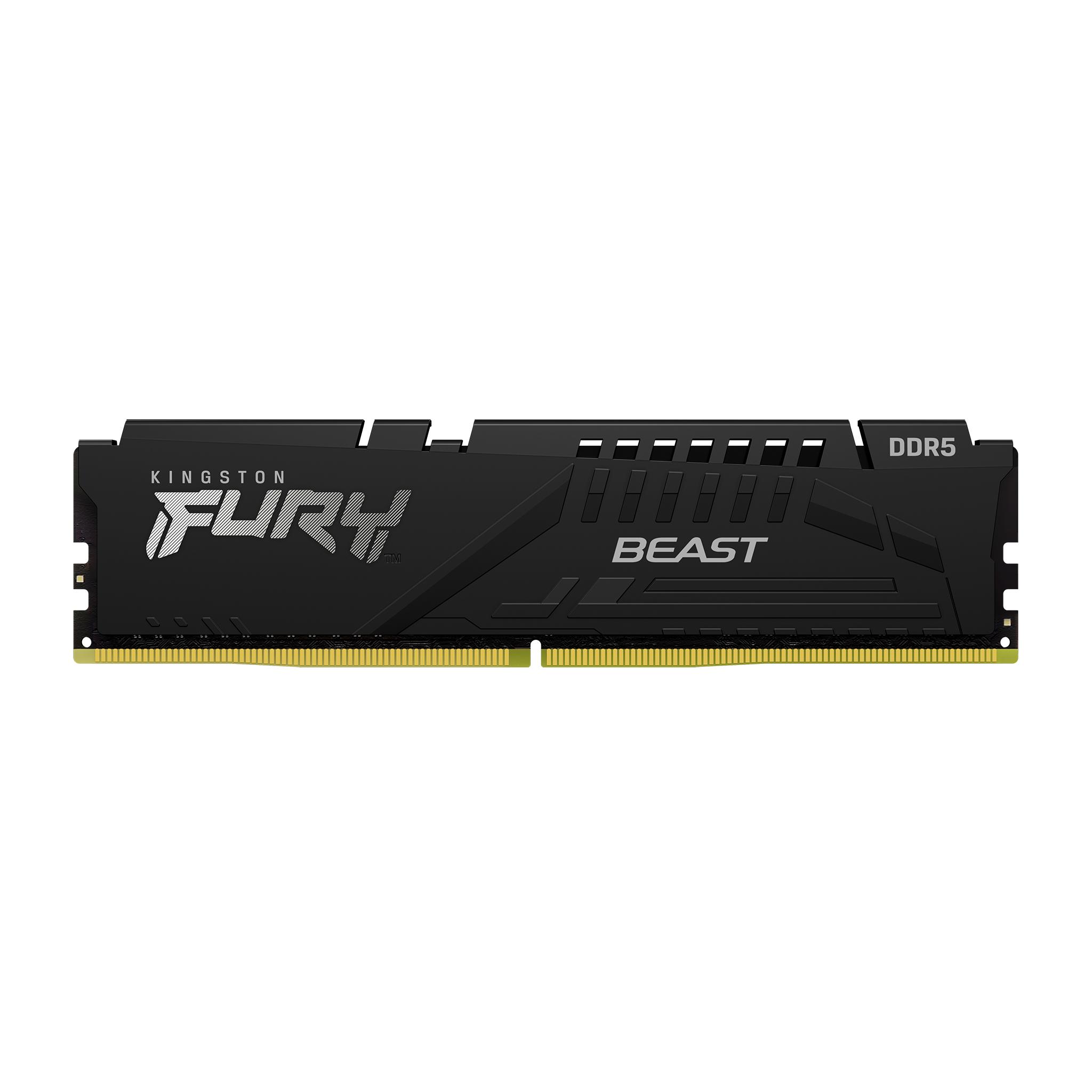 A large main feature product image of Kingston FURY Beast 64GB Single (1x64GB) DDR5-5600 C40 ECC