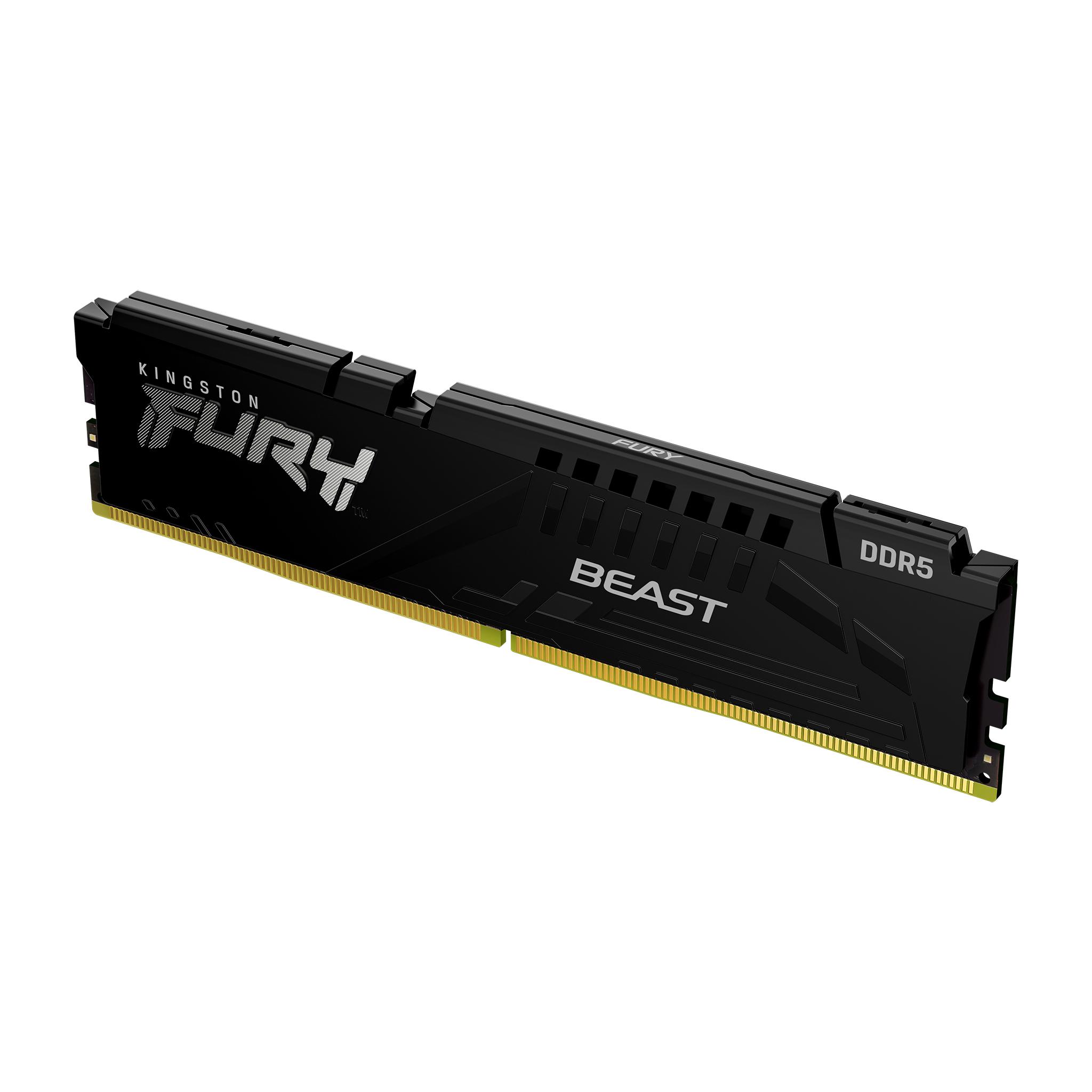 A large main feature product image of Kingston FURY Beast 64GB Single (1x64GB) DDR5-5600 C40 ECC