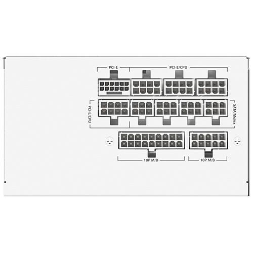 A large main feature product image of EX-DEMO Antec GSK850 V2 850W Gold PCIe 5.1 ATX 3.1 Modular PSU - White