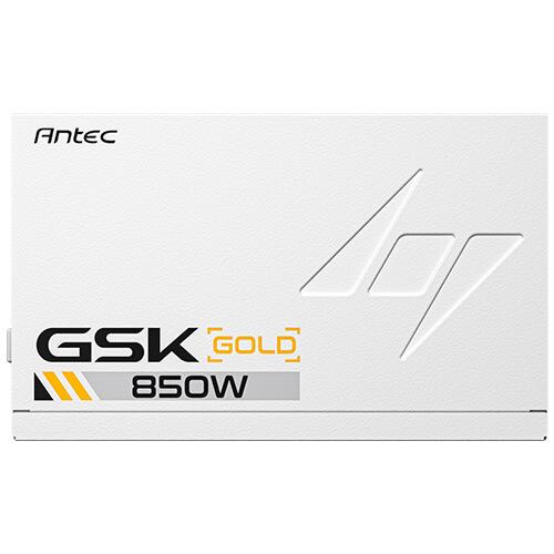 A large main feature product image of EX-DEMO Antec GSK850 V2 850W Gold PCIe 5.1 ATX 3.1 Modular PSU - White