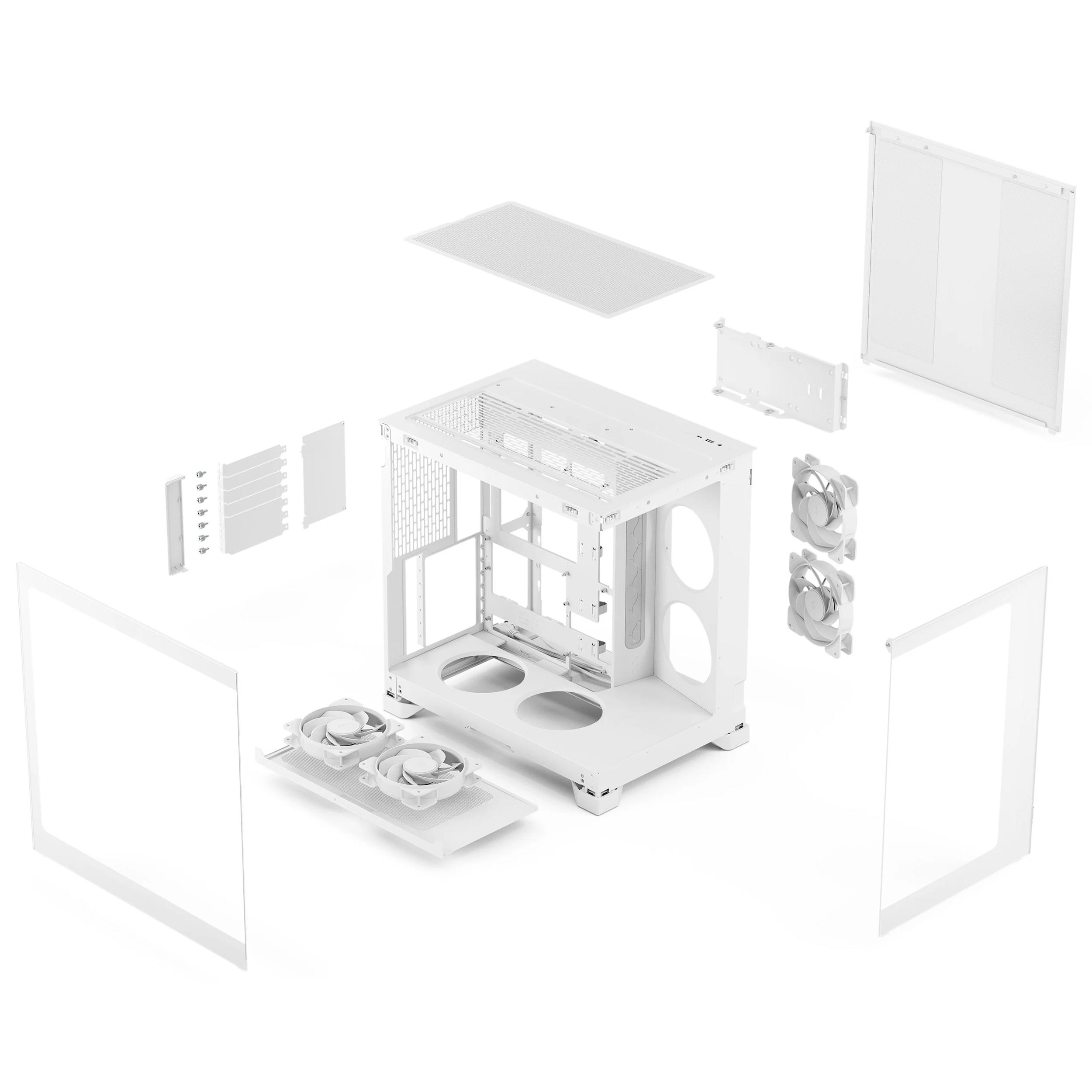A large main feature product image of Fractal Design Pop 2 Vision RGB TG Mid Tower Case (White)