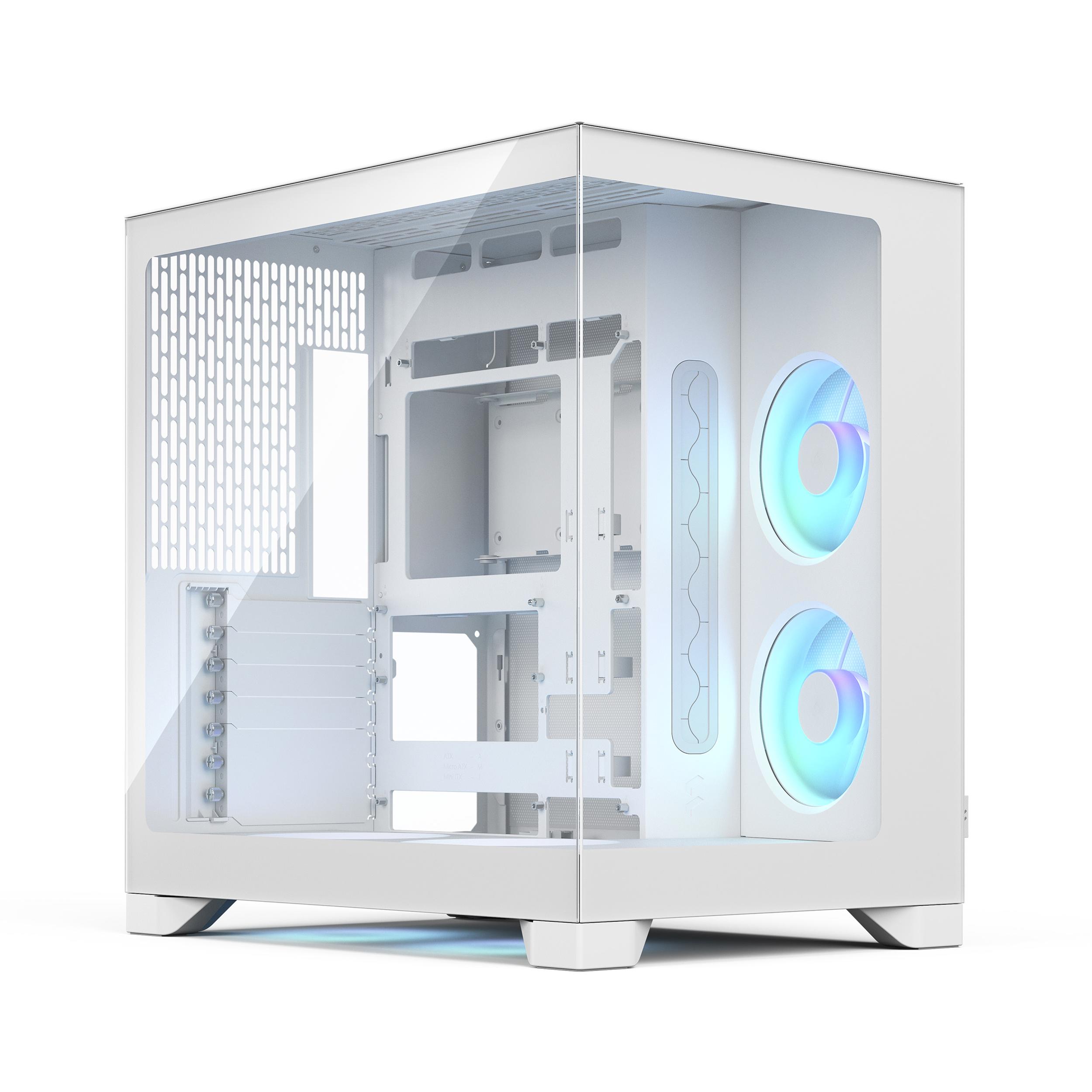 A large main feature product image of Fractal Design Pop 2 Vision RGB TG Mid Tower Case (White)