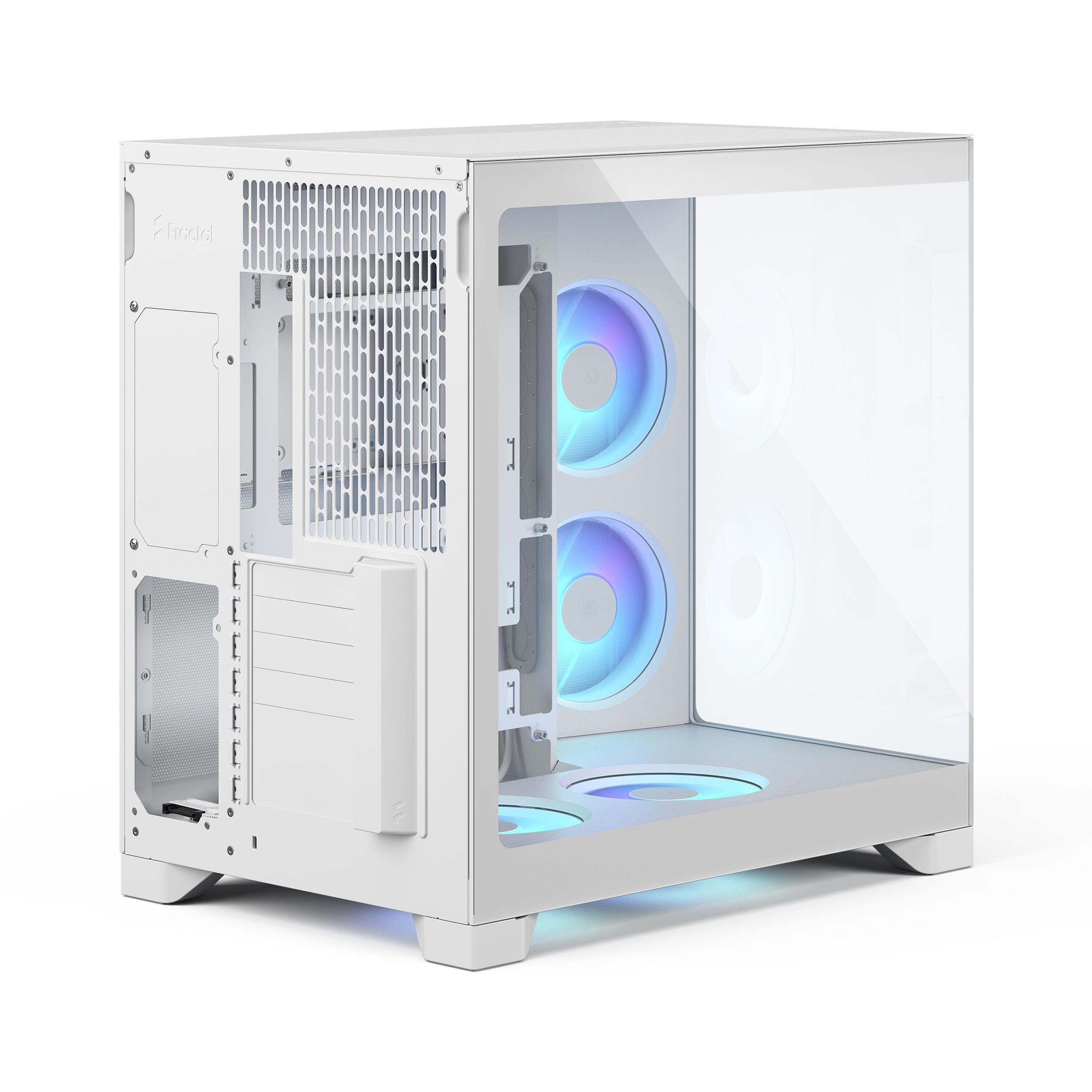 A large main feature product image of Fractal Design Pop 2 Vision RGB TG Mid Tower Case (White)