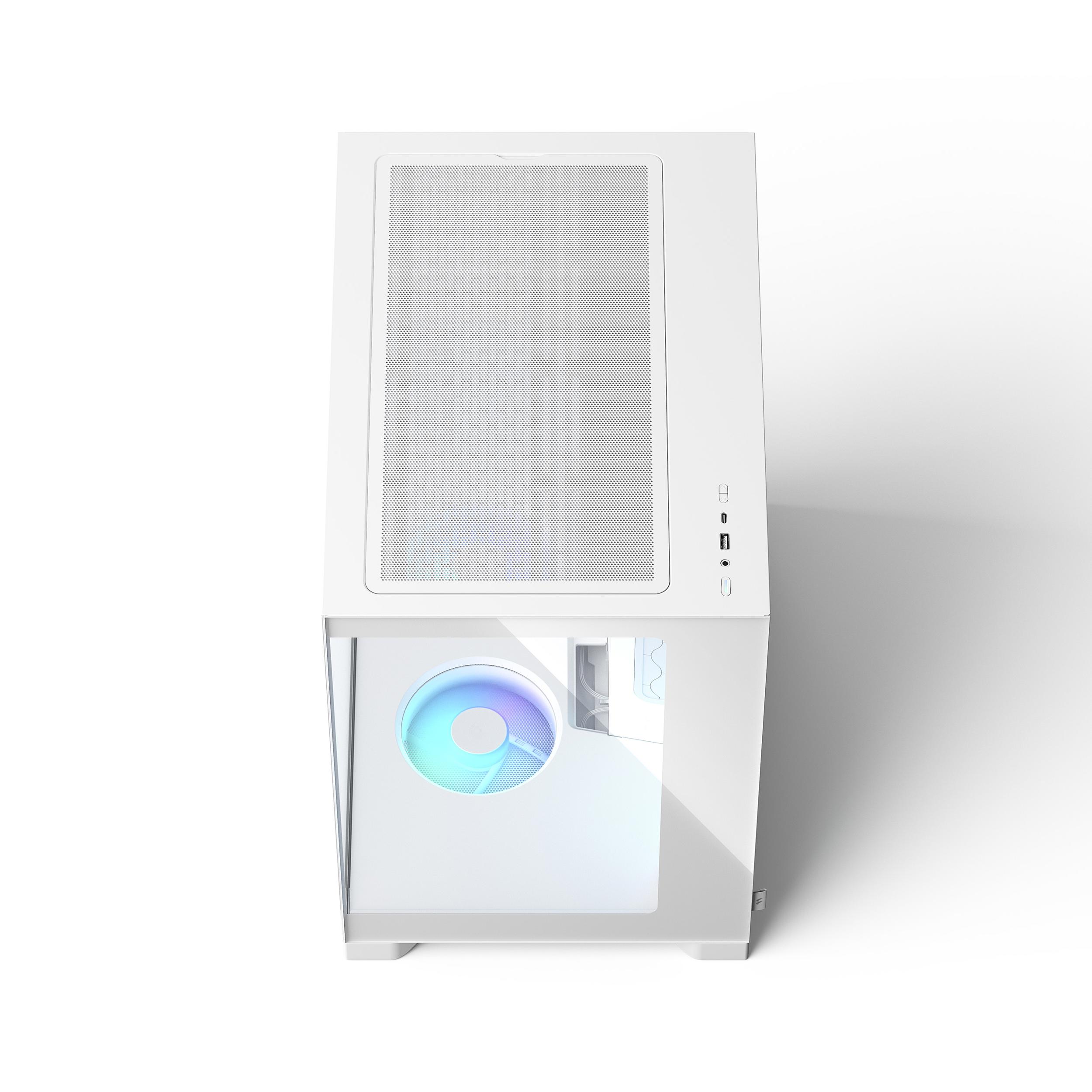 A large main feature product image of Fractal Design Pop 2 Vision RGB TG Mid Tower Case (White)