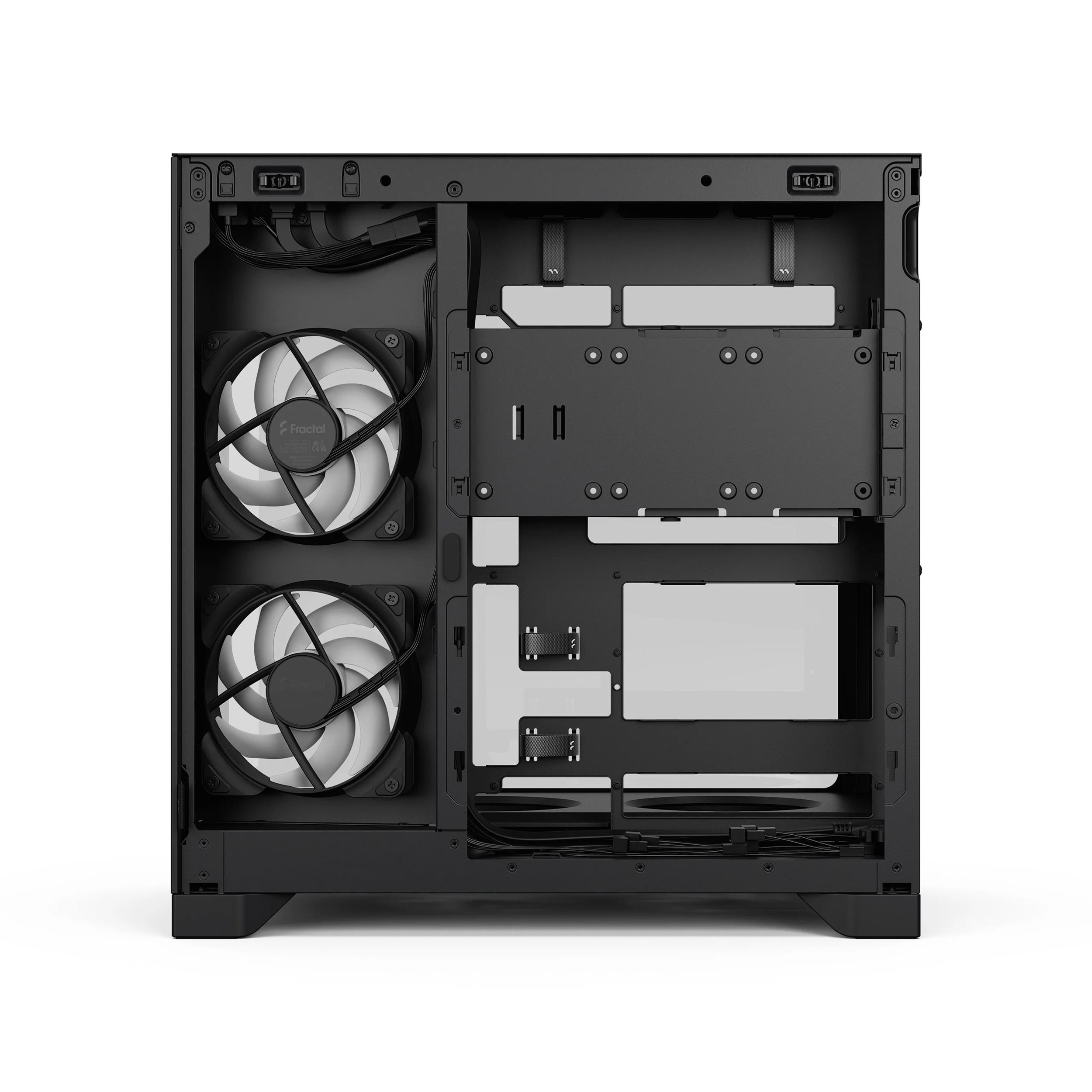 A large main feature product image of Fractal Design Pop 2 Vision RGB TG Mid Tower Case (Black)