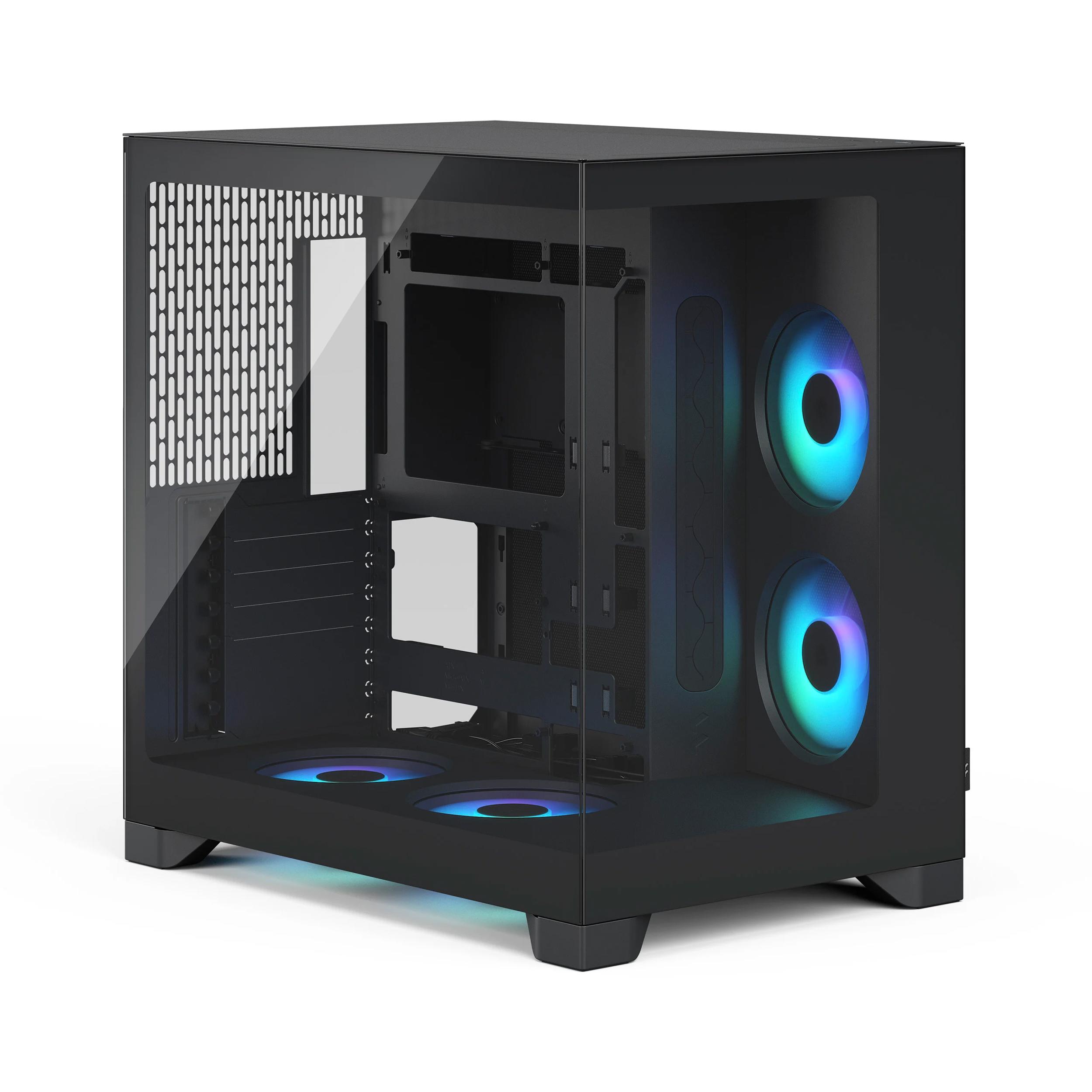 A large main feature product image of Fractal Design Pop 2 Vision RGB TG Mid Tower Case (Black)