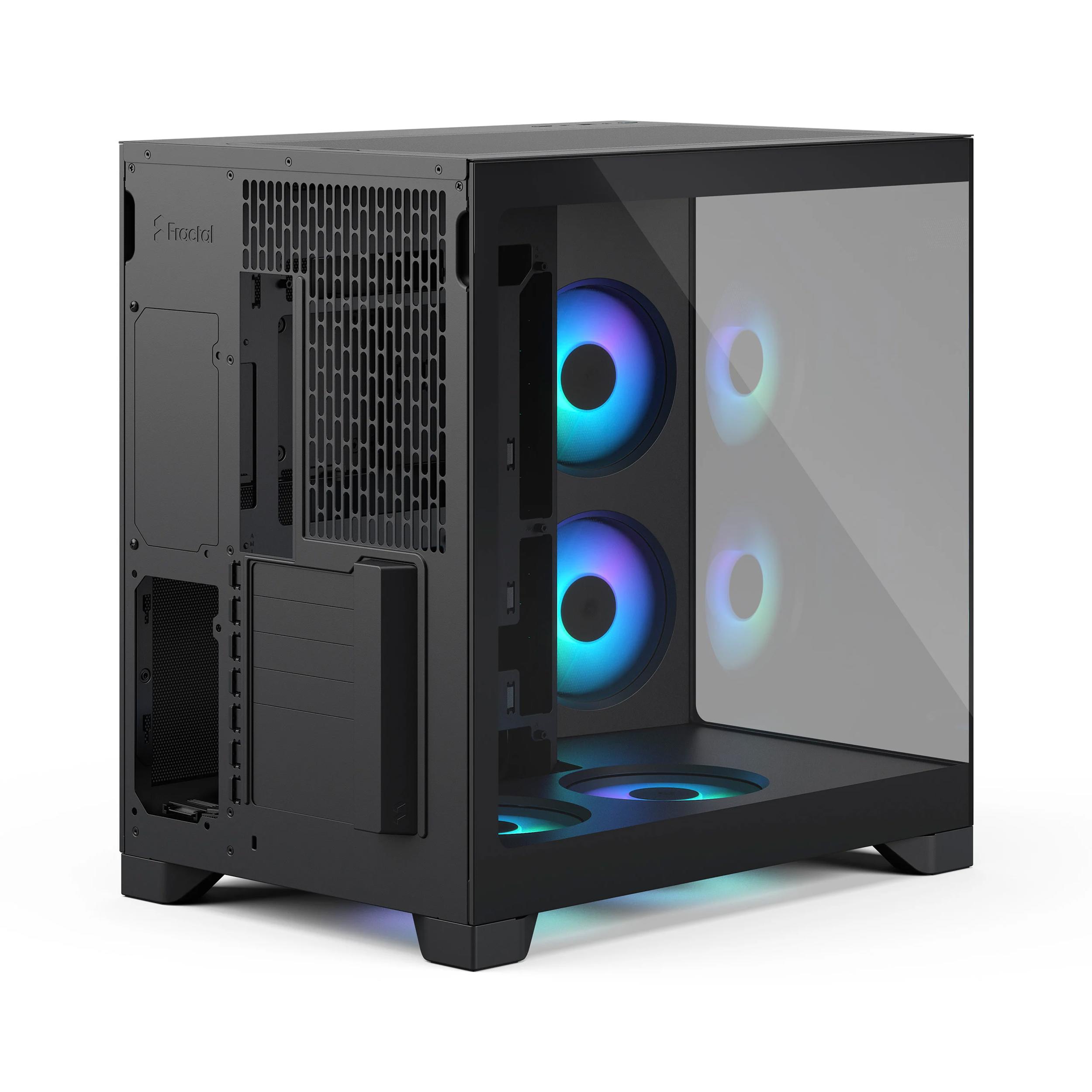 A large main feature product image of Fractal Design Pop 2 Vision RGB TG Mid Tower Case (Black)