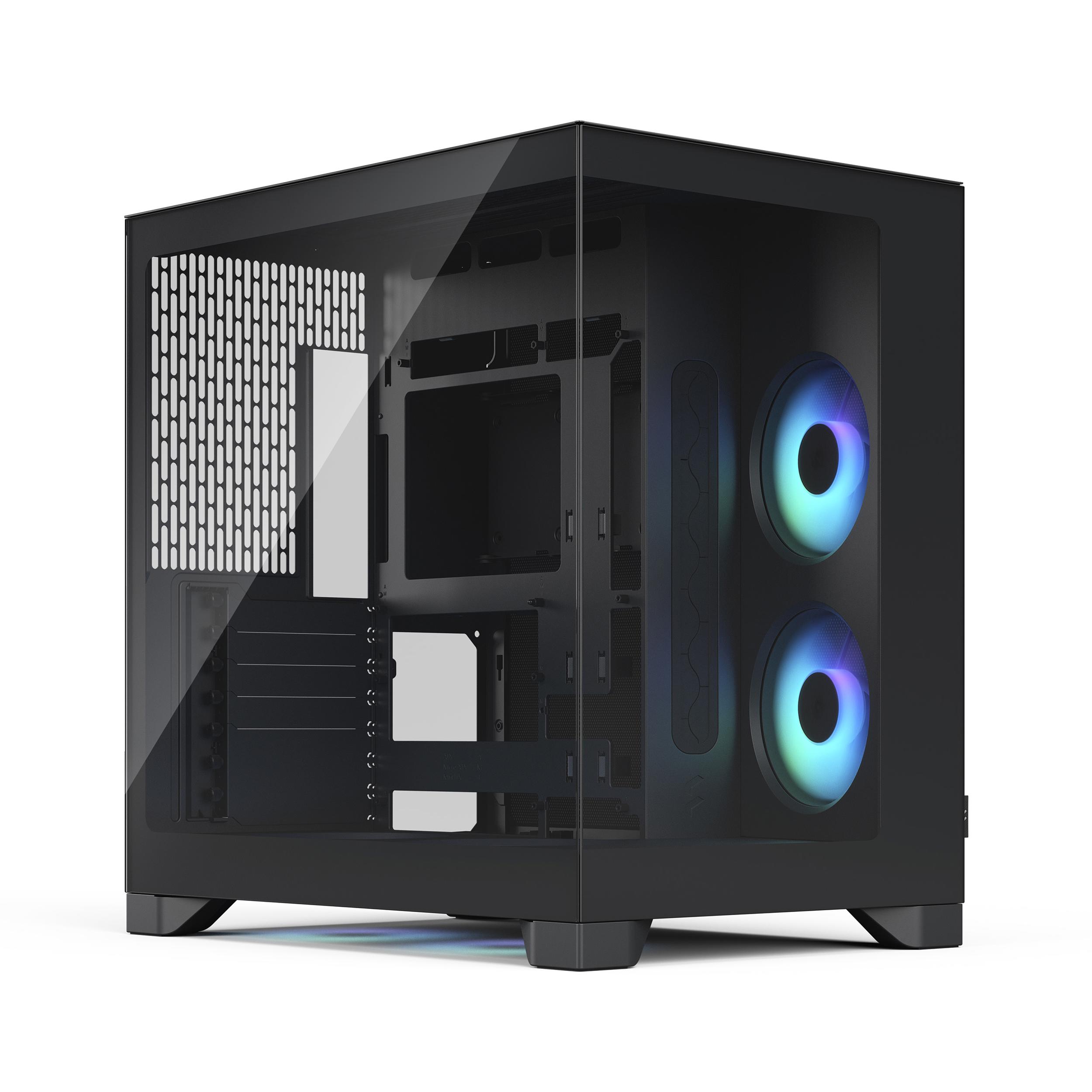 A large main feature product image of Fractal Design Pop 2 Vision RGB TG Mid Tower Case (Black)