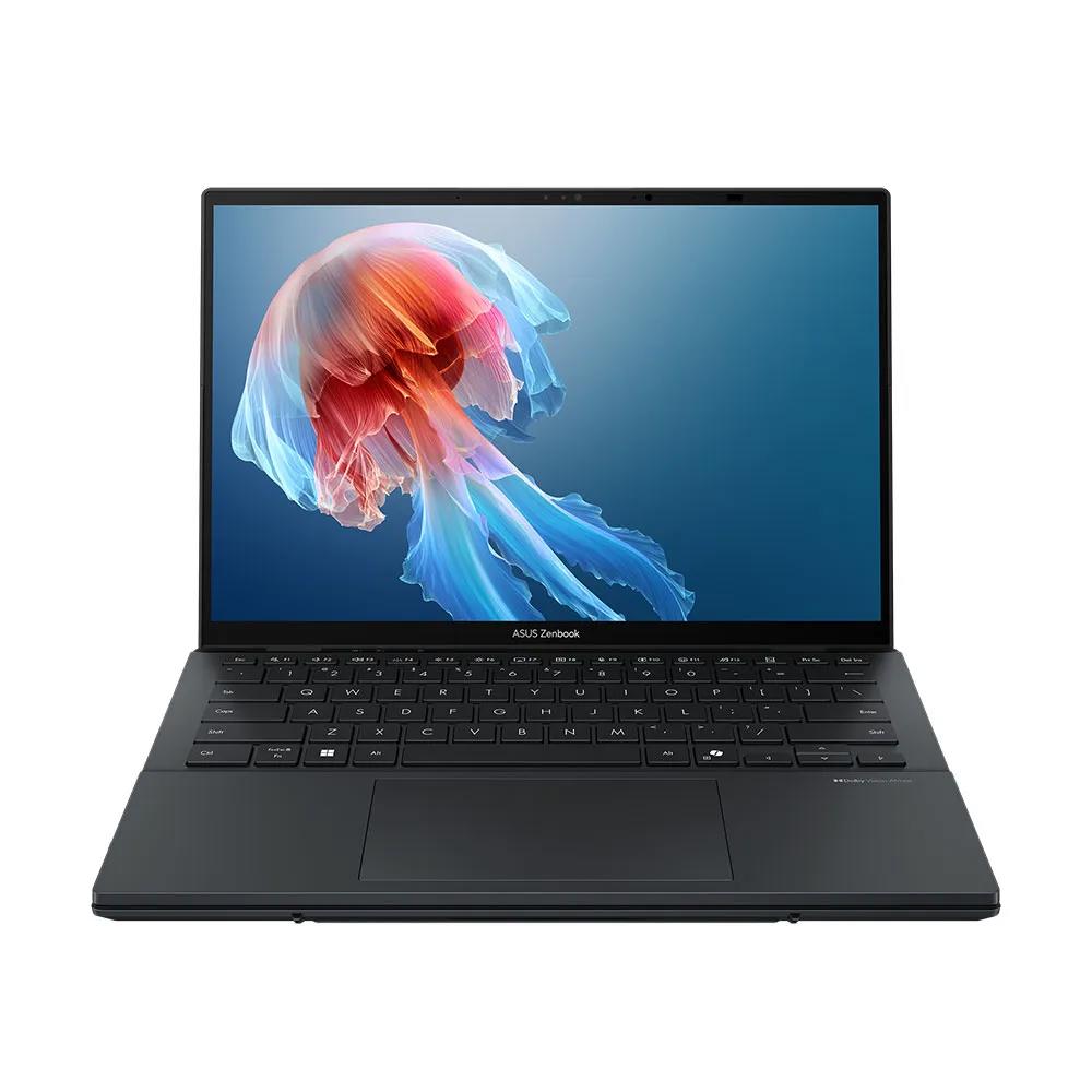 A large main feature product image of ASUS ZenBook Duo OLED (UX8406) - 14" Touch, Ultra 9 285H, 32GB/1TB - Win 11 AI Notebook