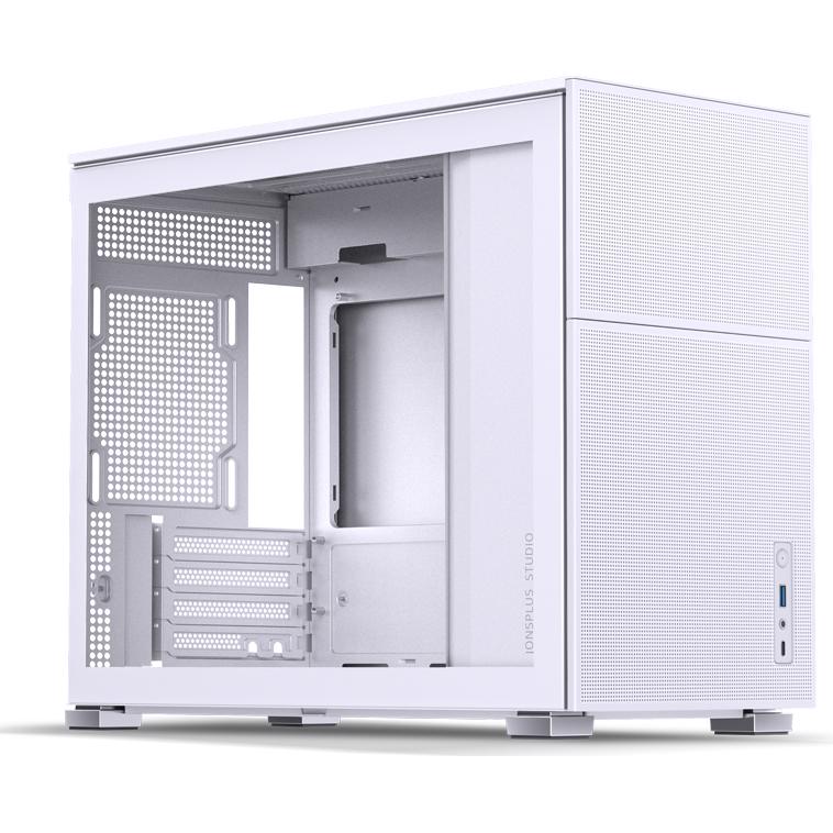 A large main feature product image of EX-DEMO Jonsbo D31 MESH 31.3L Compact mATX Case (White)