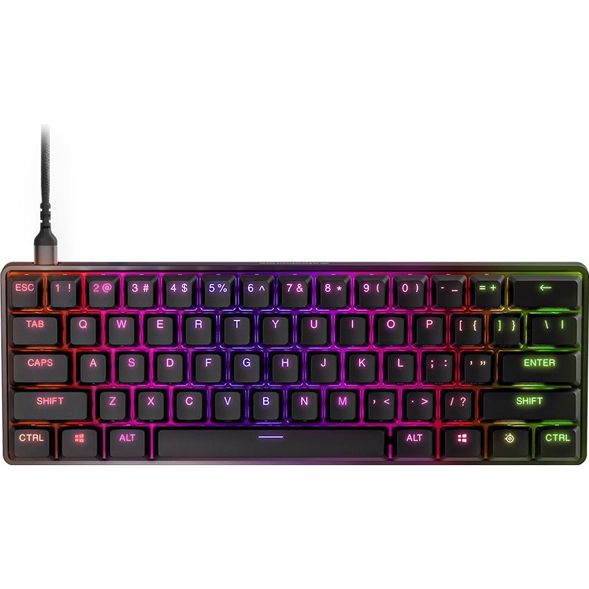 A large main feature product image of EX-DEMO SteelSeries Apex 9 Mini - Gaming Keyboard (OptiPoint Switch)