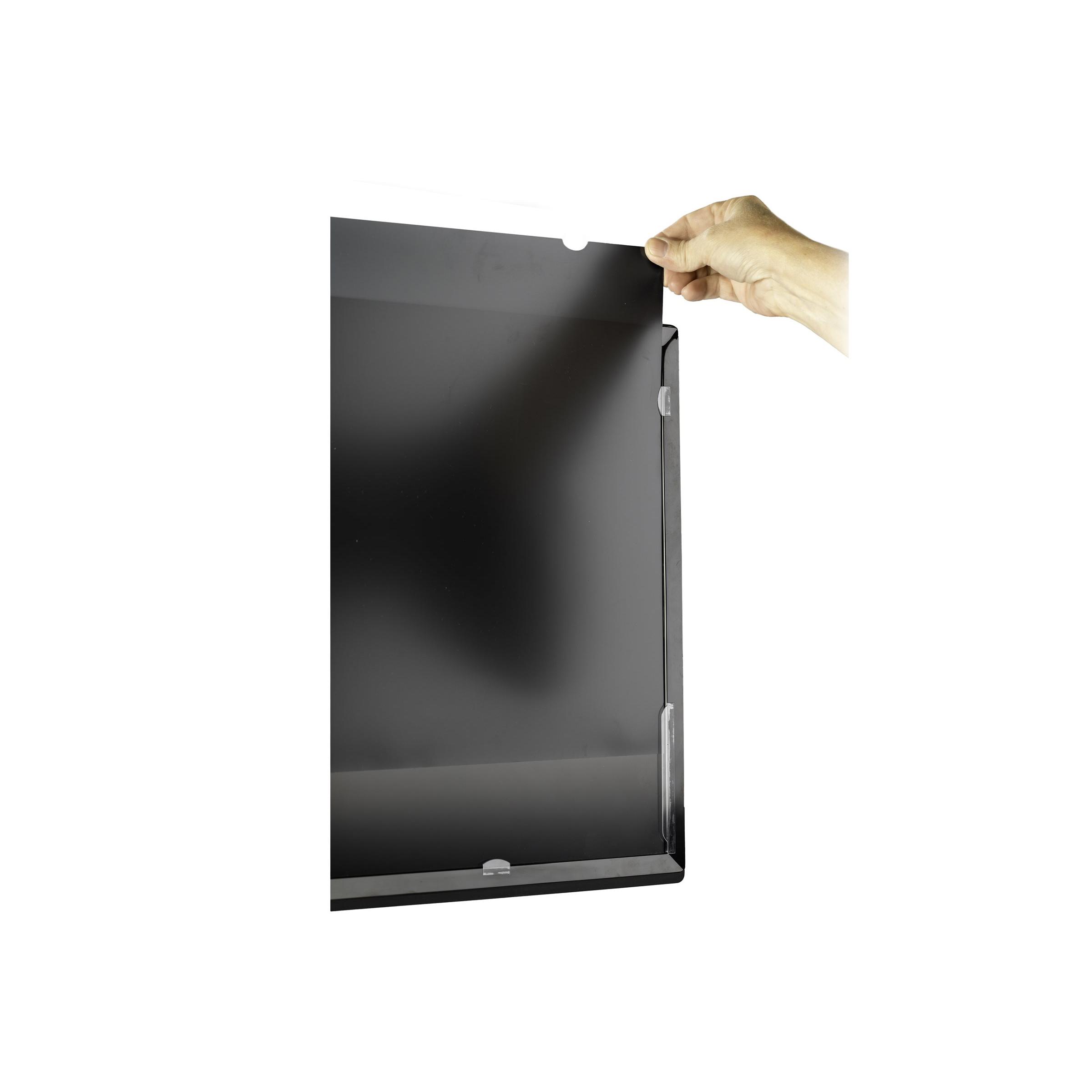 A large main feature product image of Startech Monitor Privacy Screen for 27 inch PC Display - Computer Screen Security Filter - Blue Light Reducing Screen Protector Film - 16:9 WideScreen - Matte/Glossy - +/-30 Degree (PRIVSCNMON27)