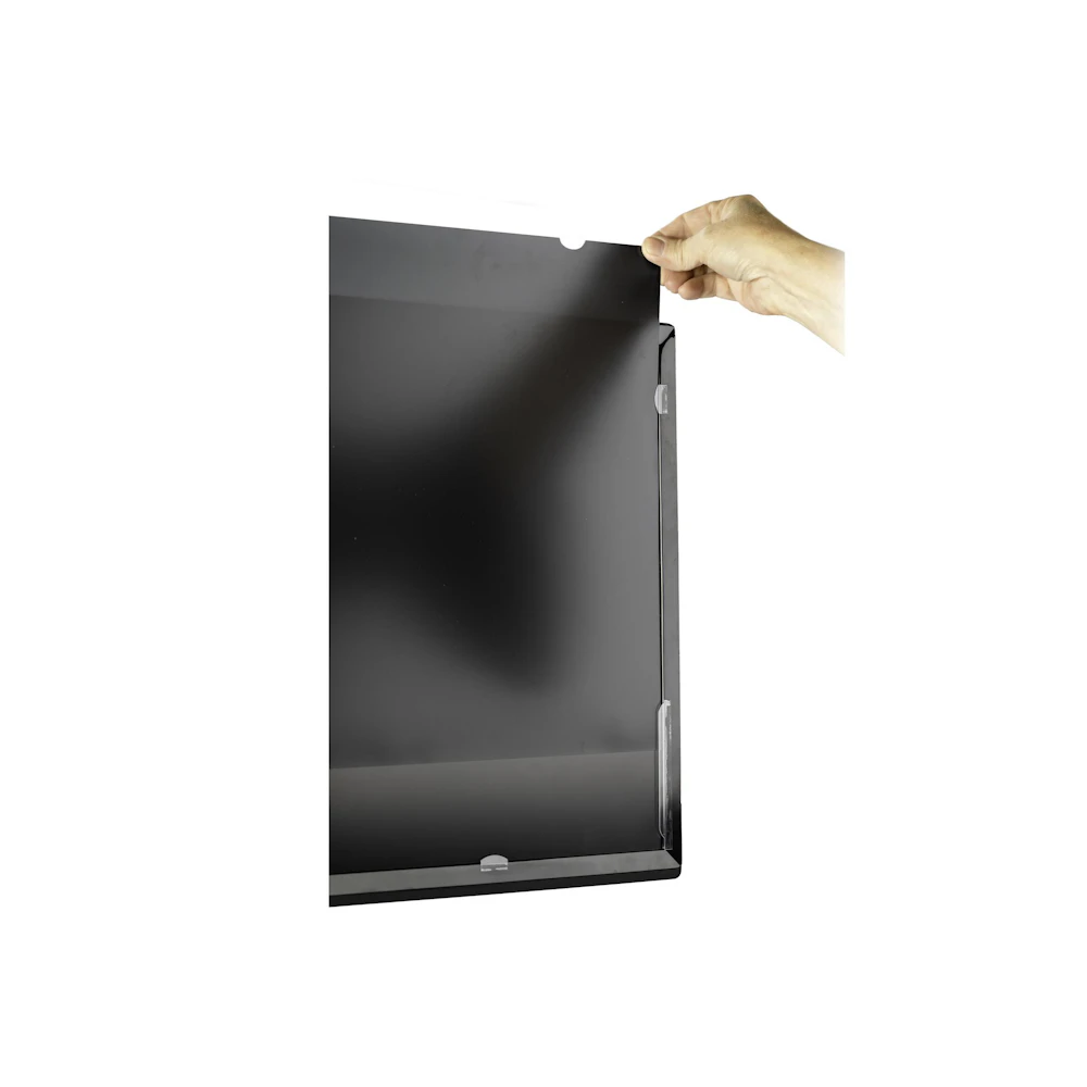 A large main feature product image of Startech Monitor Privacy Screen for 27 inch PC Display - Computer Screen Security Filter - Blue Light Reducing Screen Protector Film - 16:9 WideScreen - Matte/Glossy - +/-30 Degree (PRIVSCNMON27)