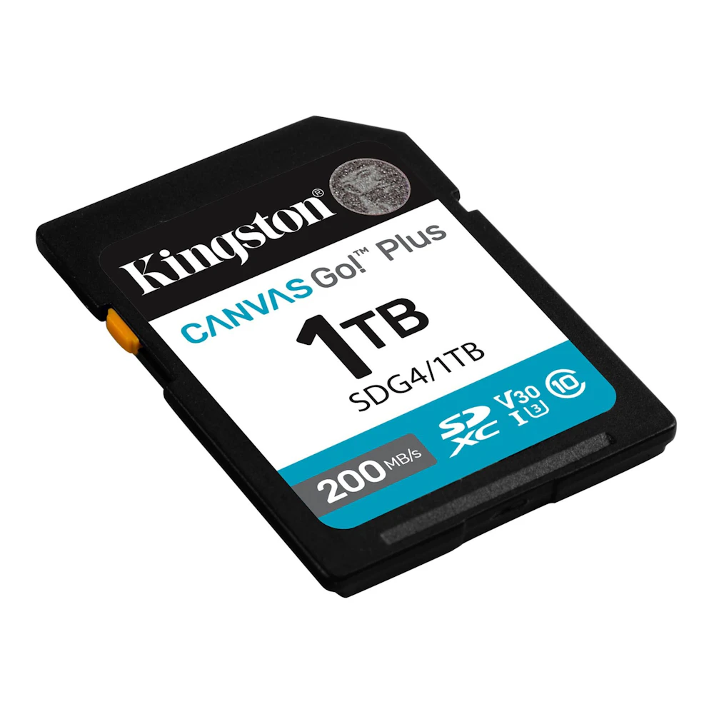 A large main feature product image of Kingston Canvas Go! Plus SDXC U3 V30 UHS-I SD Card - 1TB