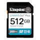 A small tile product image of Kingston Canvas Go! Plus SDXC U3 V30 UHS-I SD Card - 512GB