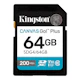 A small tile product image of Kingston Canvas Go! Plus SDXC U3 V30 UHS-I SD Card - 64GB
