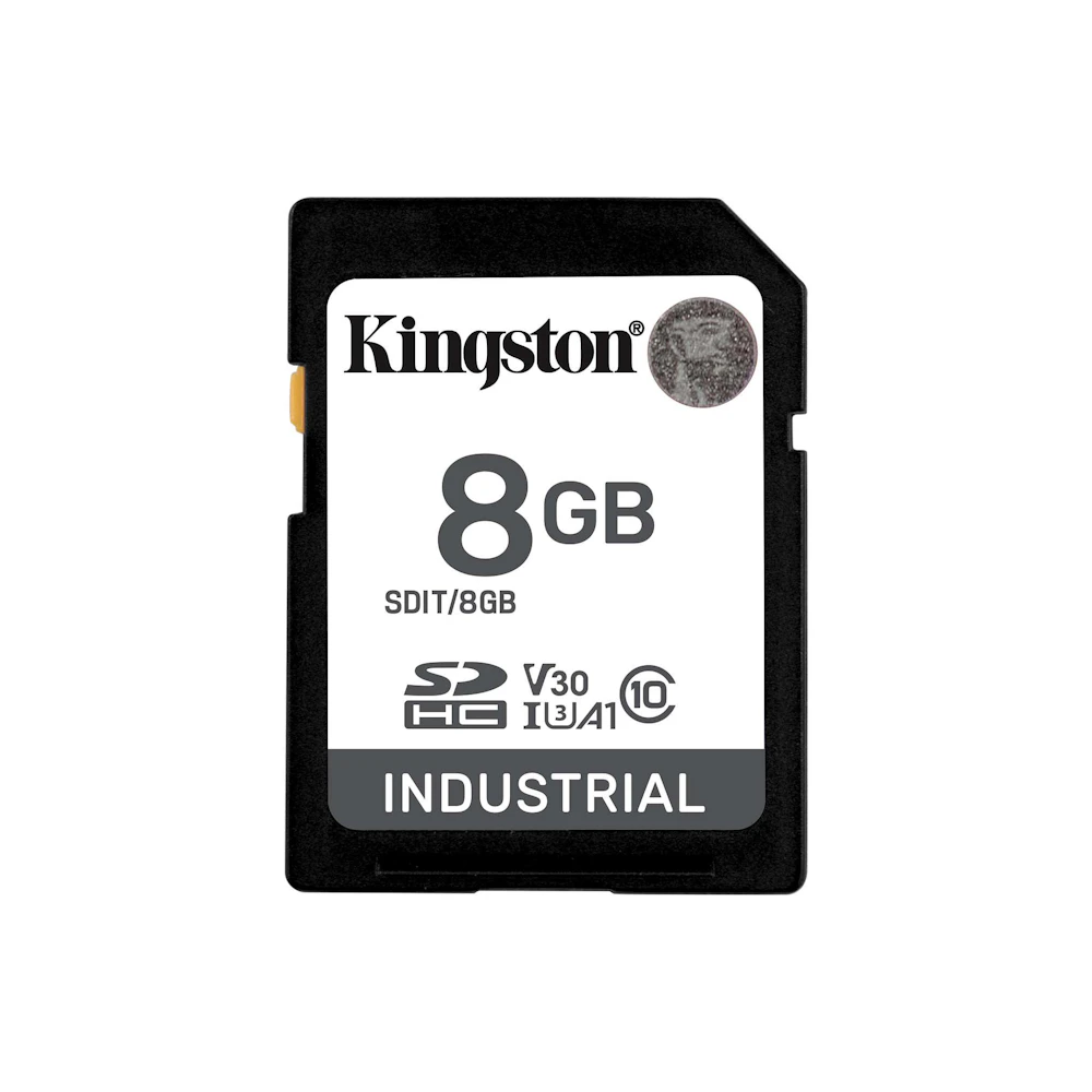 Kingston Industrial SDHC U3 V30 A1 UHS-I SD Card - 8GB
