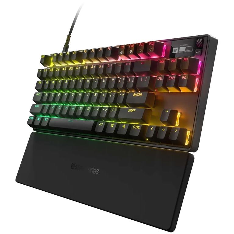 A large main feature product image of EX-DEMO SteelSeries Apex Pro TKL 2023 - Gaming Keyboard (OptiPoint Switch)