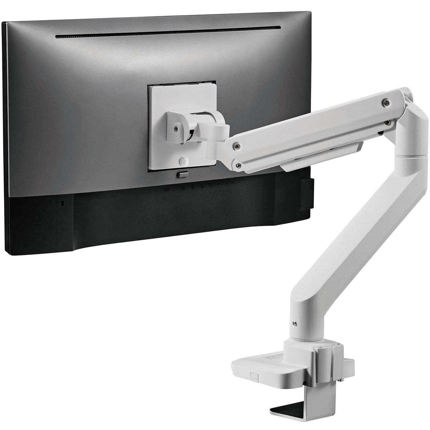 A large main feature product image of EX-DEMO SilverStone ARM14 Single Monitor Arm - White