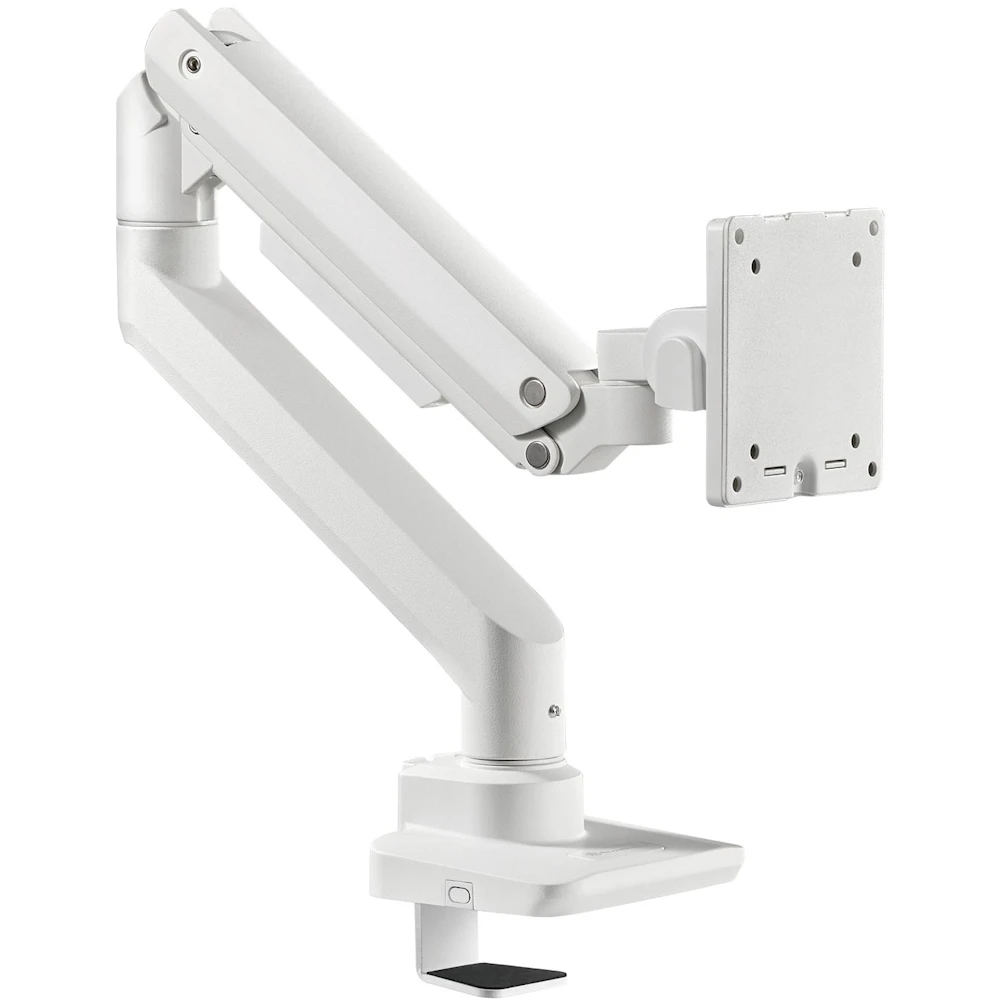 A large main feature product image of EX-DEMO SilverStone ARM14 Single Monitor Arm - White