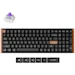 A product image of EX-DEMO Keychron K4 HE - QMK Wireless Magnetic Keyboard Side Wood Frame Edition - Black (Gateron Double-Rail Nebula Switch)