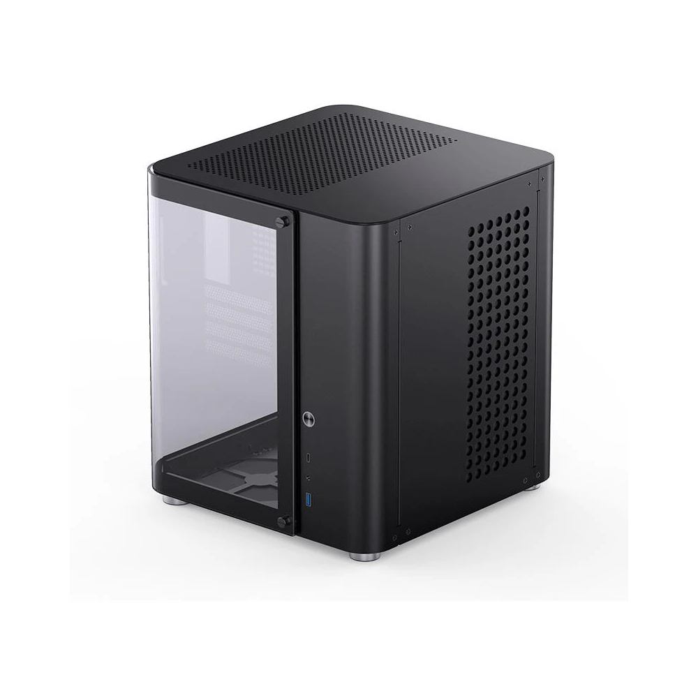 A large main feature product image of EX-DEMO Jonsbo TK-1 Micro Tower mATX Case (Black)