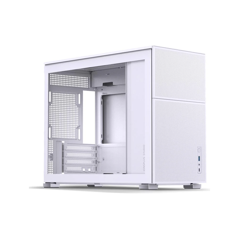 A large main feature product image of EX-DEMO Jonsbo D31 MESH 31.3L Compact mATX Case (White)
