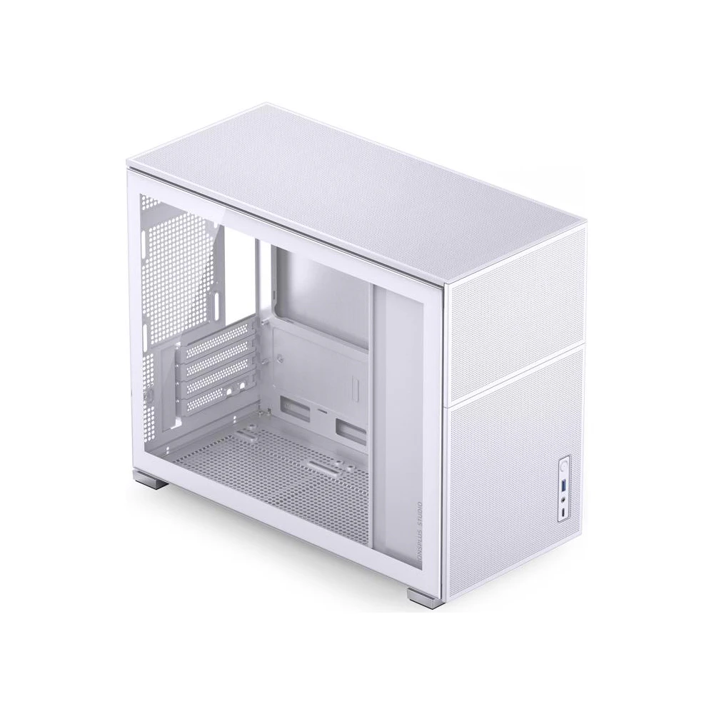 A large main feature product image of EX-DEMO Jonsbo D31 MESH 31.3L Compact mATX Case (White)