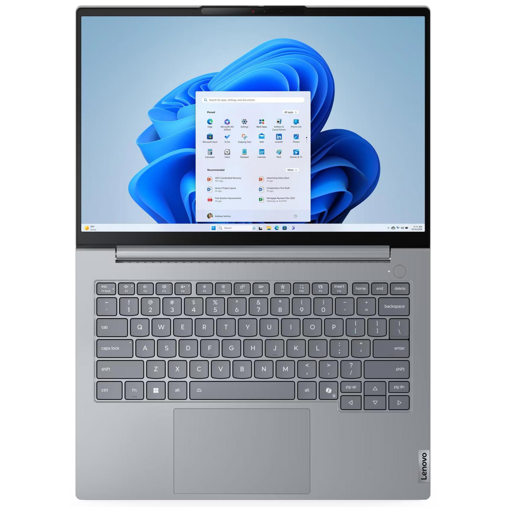 A large main feature product image of Lenovo ThinkBook 14 G9 (21UY) - 14" Core 5 210H, 16GB/512GB - Win 11 Pro Notebook