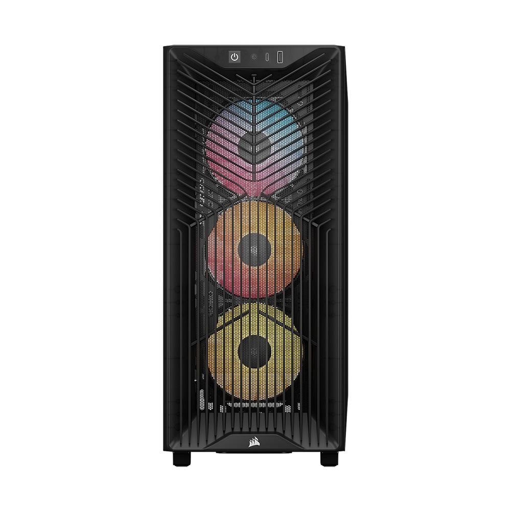 A large main feature product image of Corsair 3200D RS ARGB Mid Tower Case (Smoke)
