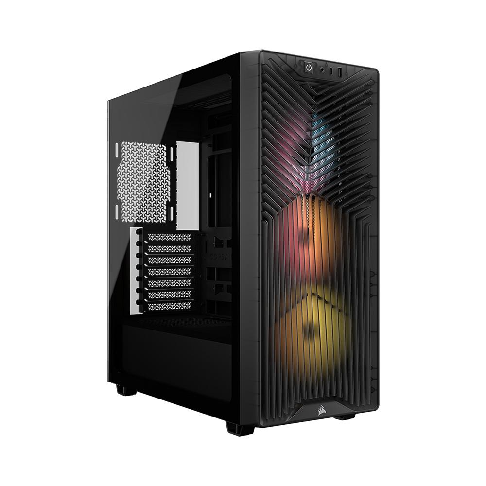 A large main feature product image of Corsair 3200D RS ARGB Mid Tower Case (Smoke)