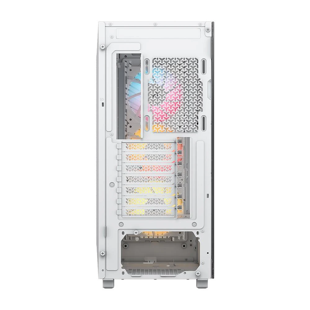 A large main feature product image of Corsair 3200D RS ARGB Mid Tower Case (White)