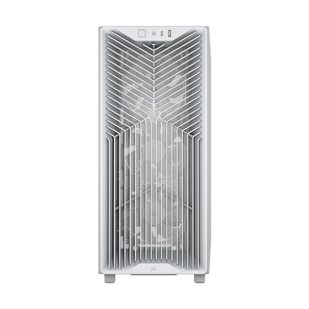 A large main feature product image of Corsair 3200D RS Mid Tower Case (White)