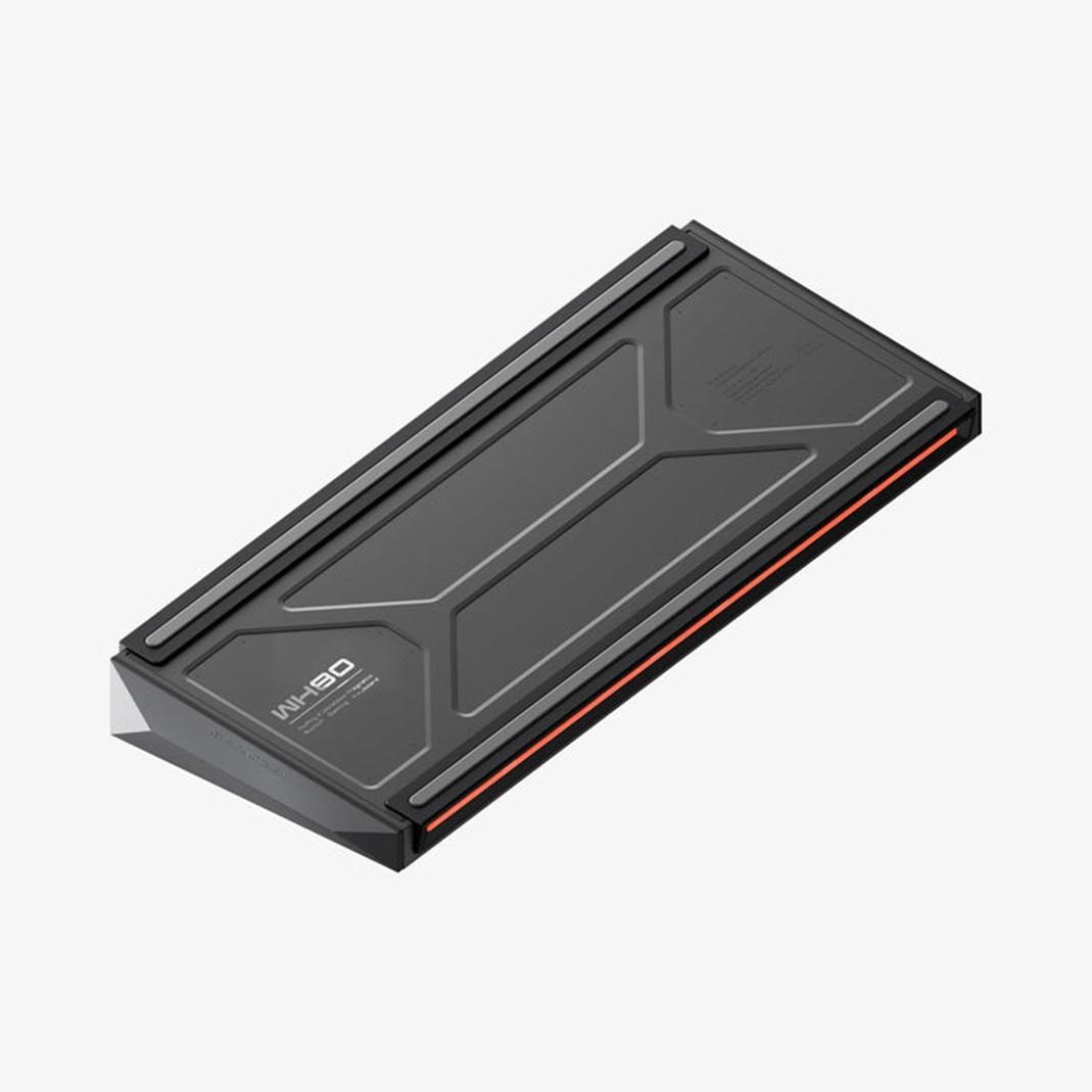 A large main feature product image of NuPhy WH80 HE Wireless 8K Magnetic Gaming Keyboard - Nebula Black (Magnetic Jade Dragon N Switch)