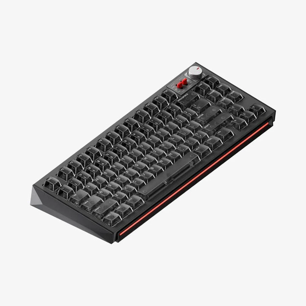 A large main feature product image of NuPhy WH80 HE Wireless 8K Magnetic Gaming Keyboard - Nebula Black (Magnetic Jade Dragon N Switch)