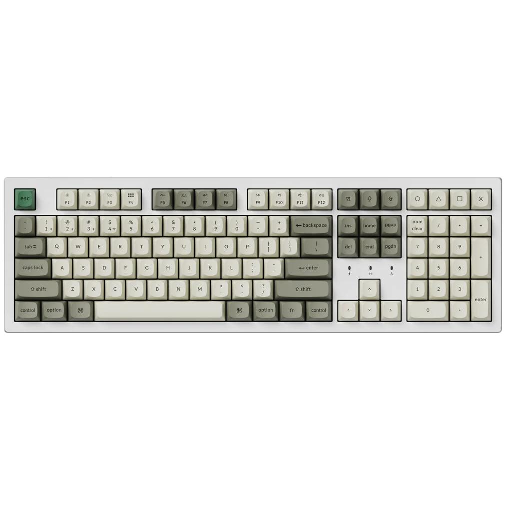 A large main feature product image of EX-DEMO Keychron K10 Max - Fullsize QMK/VIA Wireless Custom Mechanical Keyboard - White (Brown Switch)