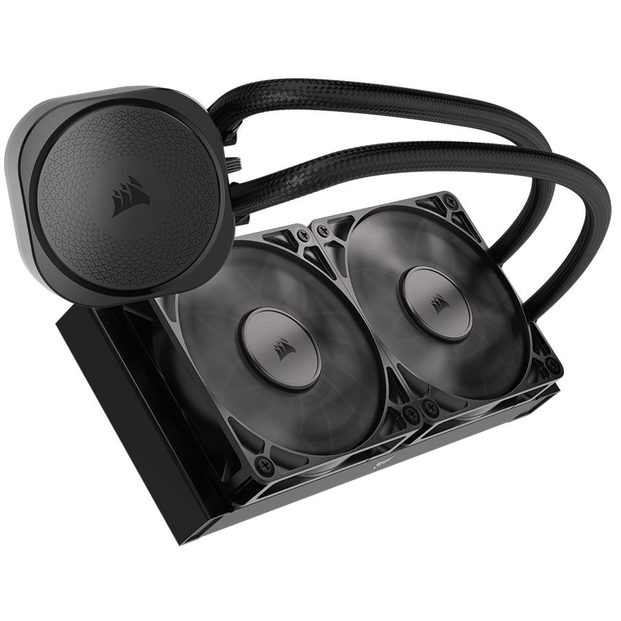 A large main feature product image of EX-DEMO Corsair NAUTILUS 240 RS - 240mm AIO Liquid CPU Cooler (Black)