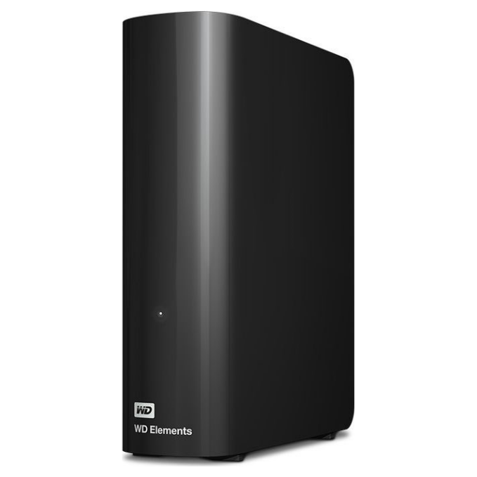 A large main feature product image of EX-DEMO WD Elements External HDD - 8TB Black 