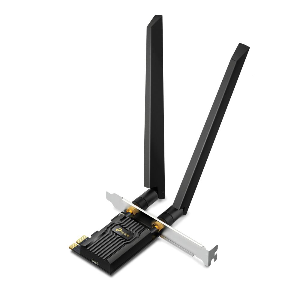 A large main feature product image of TP-Link Archer TXE72E - AXE5400 Wi-Fi 6E Bluetooth 5.3 PCIe Adapter