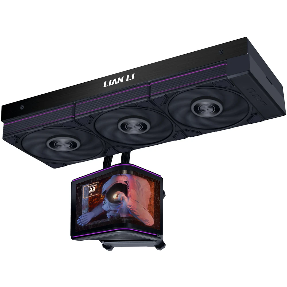 Lian Li HydroShift II OLED Curved 360P28 - 360mm AIO Liquid CPU Cooler (Black)