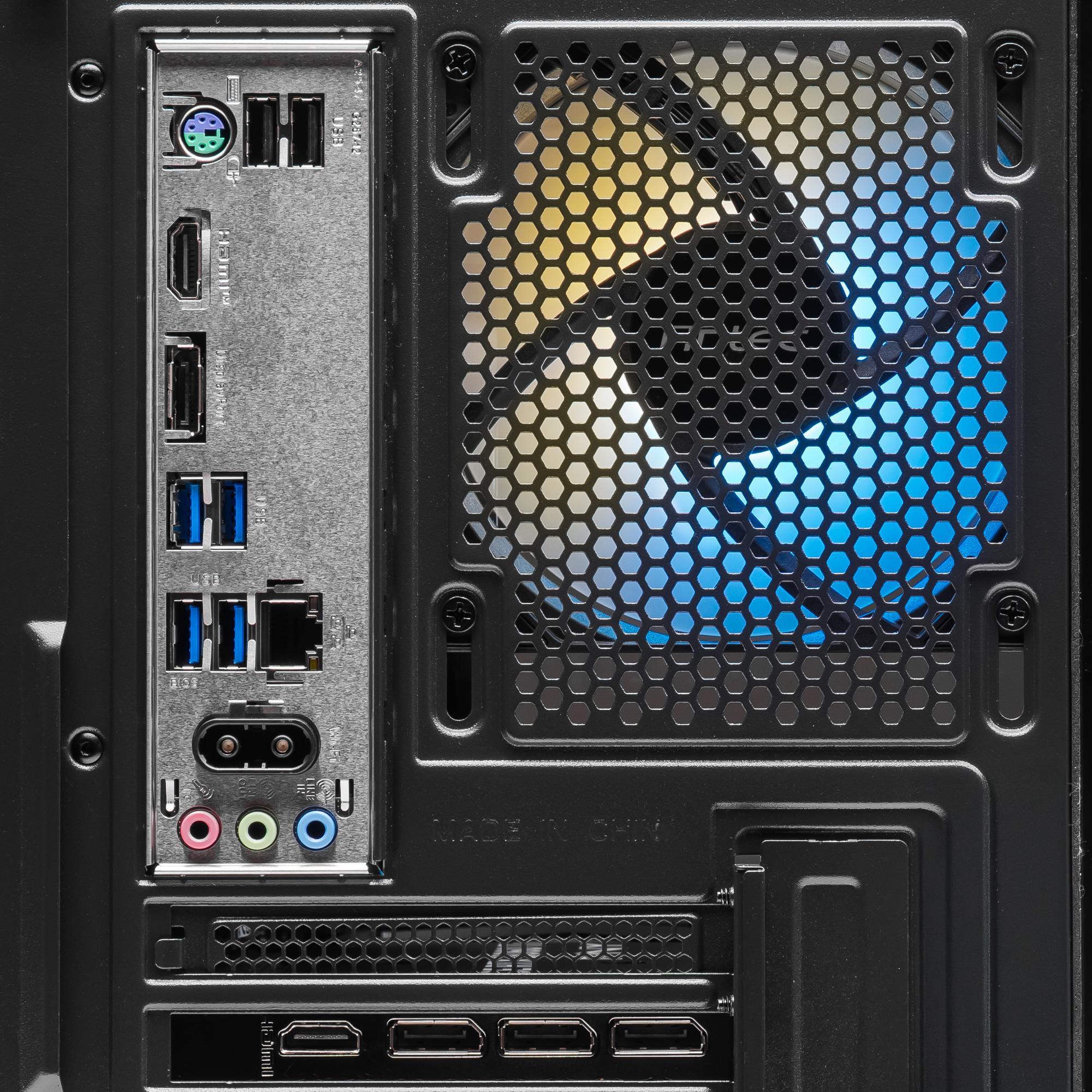 A large main feature product image of PLE Valkyrie RTX 5060 Ti Prebuilt Ready To Go Gaming PC