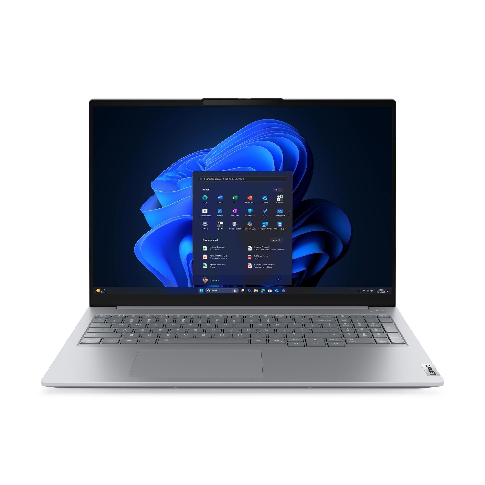 A large main feature product image of Lenovo ThinkBook 16 G9 (21UT) - 16" Ryzen 5 220, Radeon 740M, 16GB/512GB - Win 11 Pro Notebook