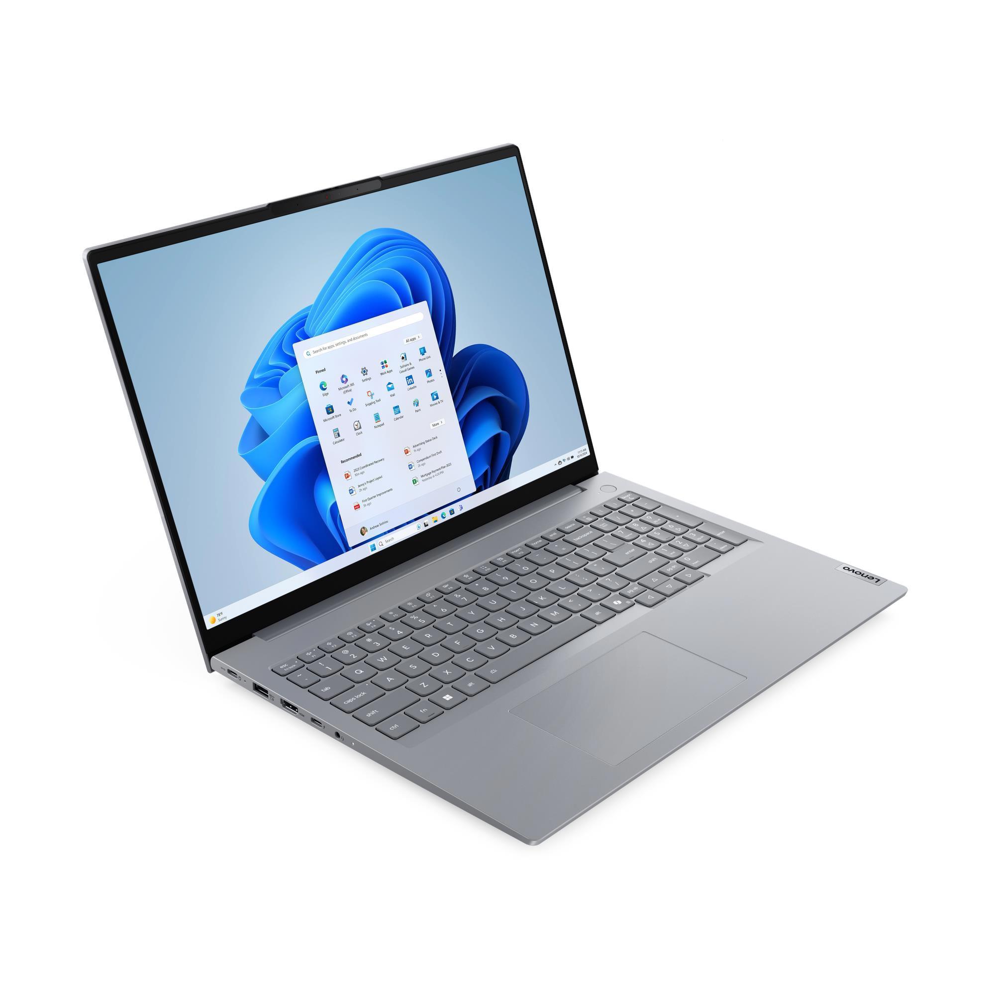 A large main feature product image of Lenovo ThinkBook 16 G9 (21US) - 16" Core 7 240H, 16GB/512GB - Win 11 Pro Notebook