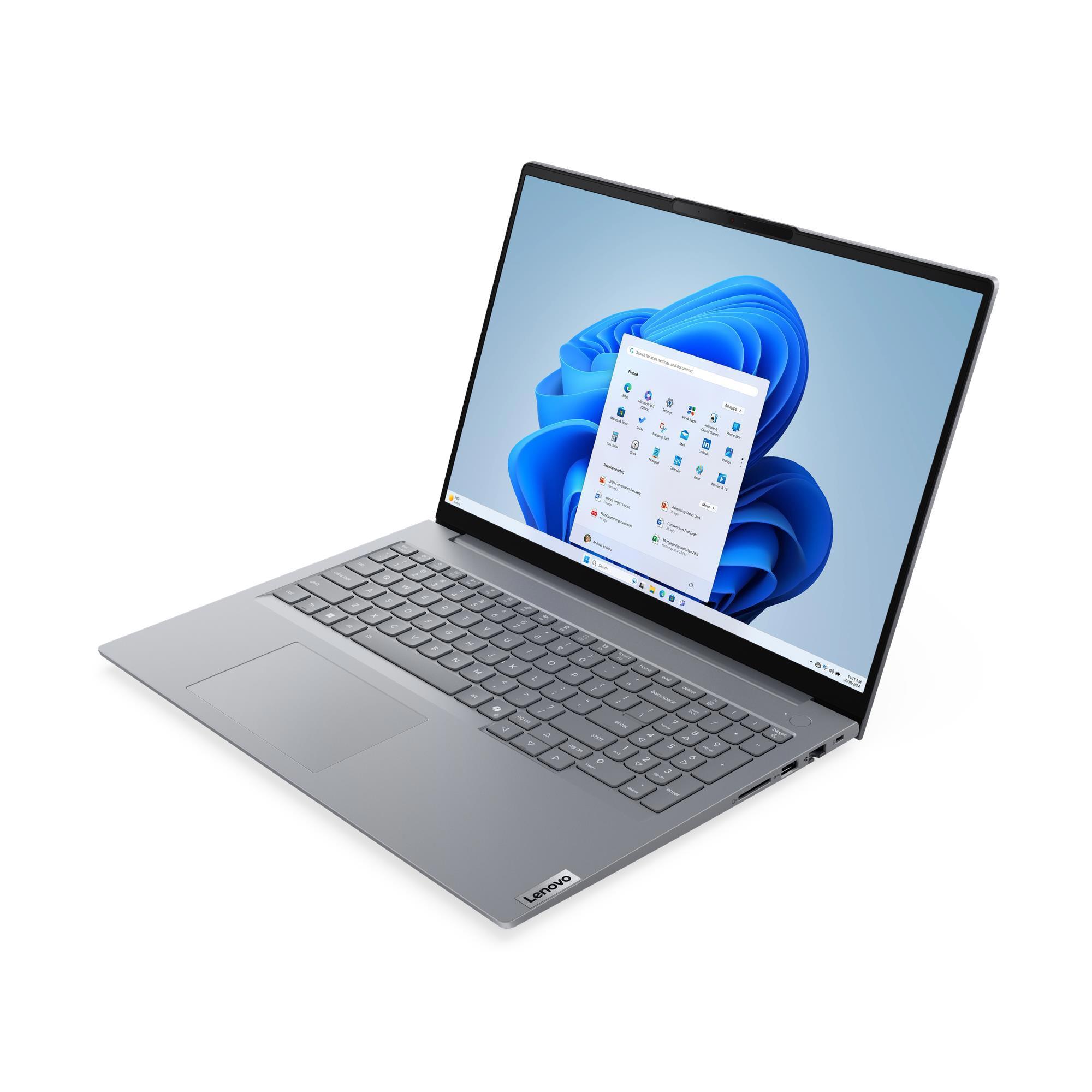 A large main feature product image of Lenovo ThinkBook 16 G9 (21US) - 16" Core 5 210H, 16GB/512GB - Win 11 Pro Notebook