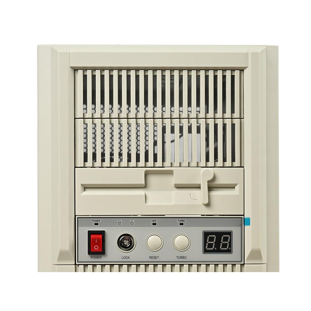 A large main feature product image of SilverStone FLP03 Retro Micro Tower Case