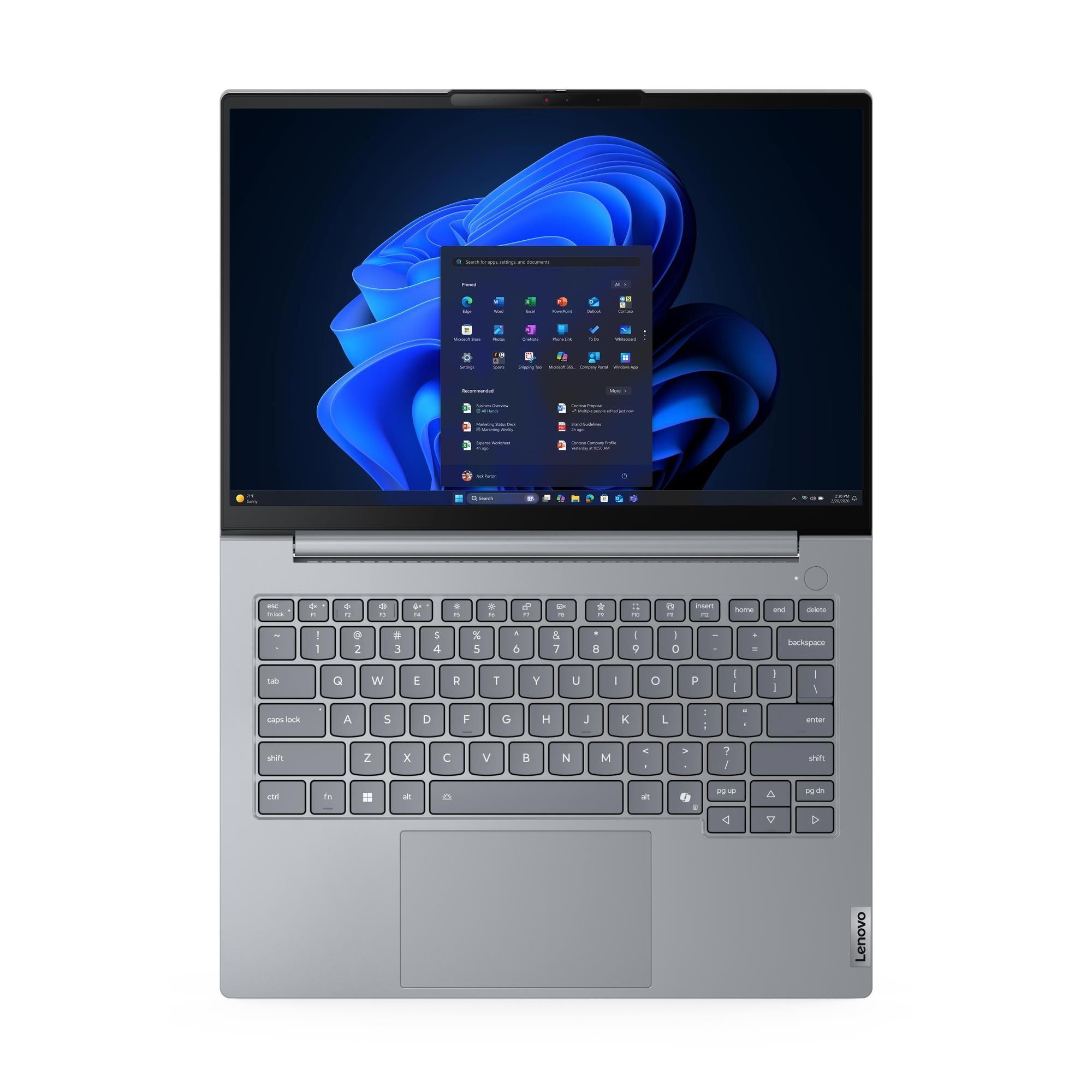 A large main feature product image of Lenovo ThinkBook 14 G9 (21V0) - 14" Ryzen 5 220, Radeon 740M, 16GB/512GB - Win 11 Pro Notebook