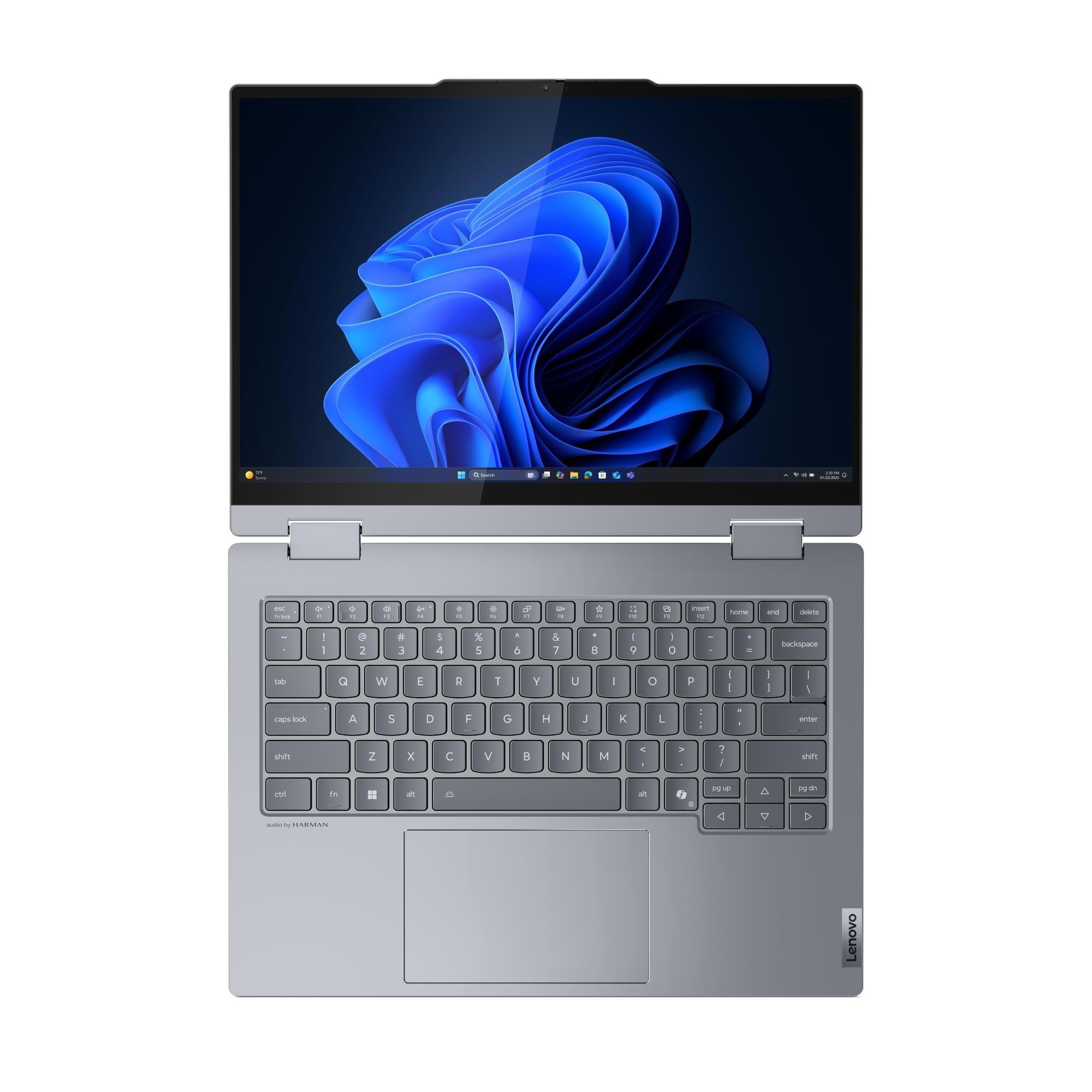 A large main feature product image of Lenovo ThinkBook 14 Yoga 2-in-1 G5 (21SQ) - 14" Ultra 5 225U, 16GB/512GB - Win 11 Pro Notebook