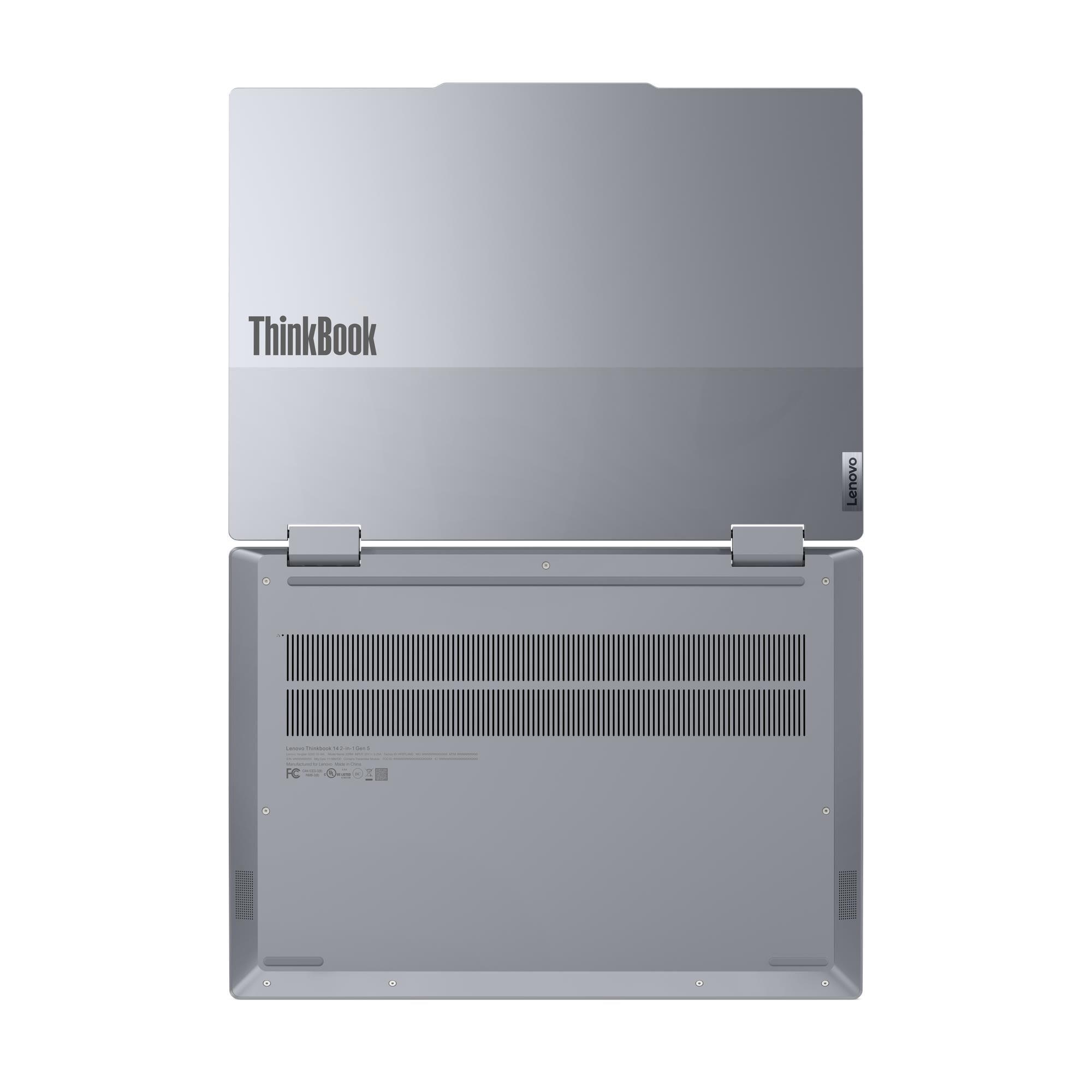 A large main feature product image of Lenovo ThinkBook 14 Yoga 2-in-1 G5 (21SQ) - 14" Ultra 5 225U, 16GB/512GB - Win 11 Pro Notebook