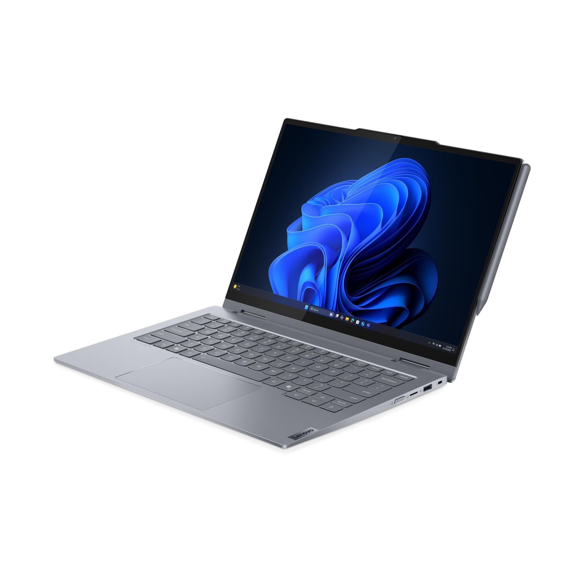 A large main feature product image of Lenovo ThinkBook 14 Yoga 2-in-1 G5 (21SQ) - 14" Ultra 5 225U, 16GB/512GB - Win 11 Pro Notebook